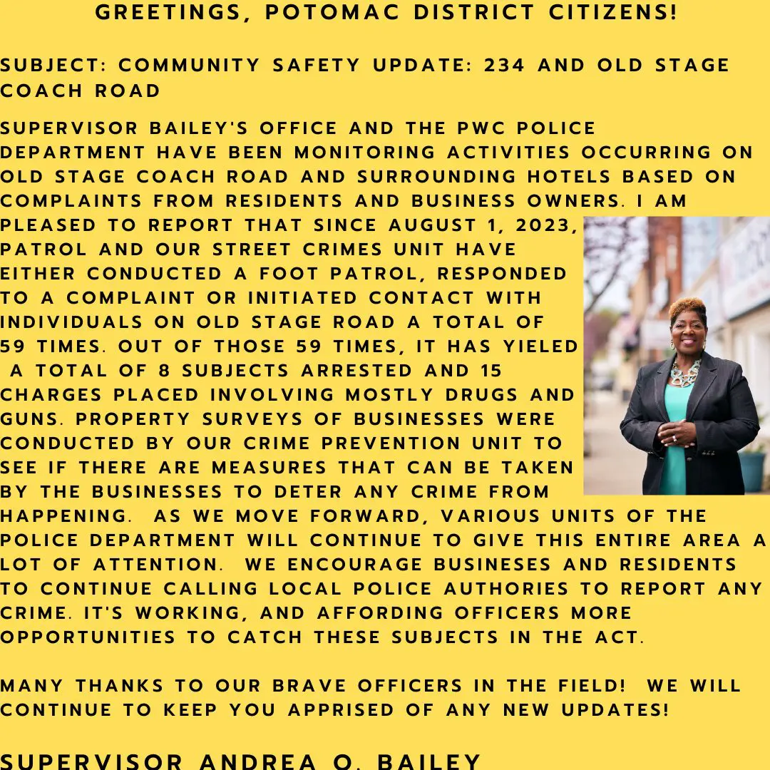 community safety update