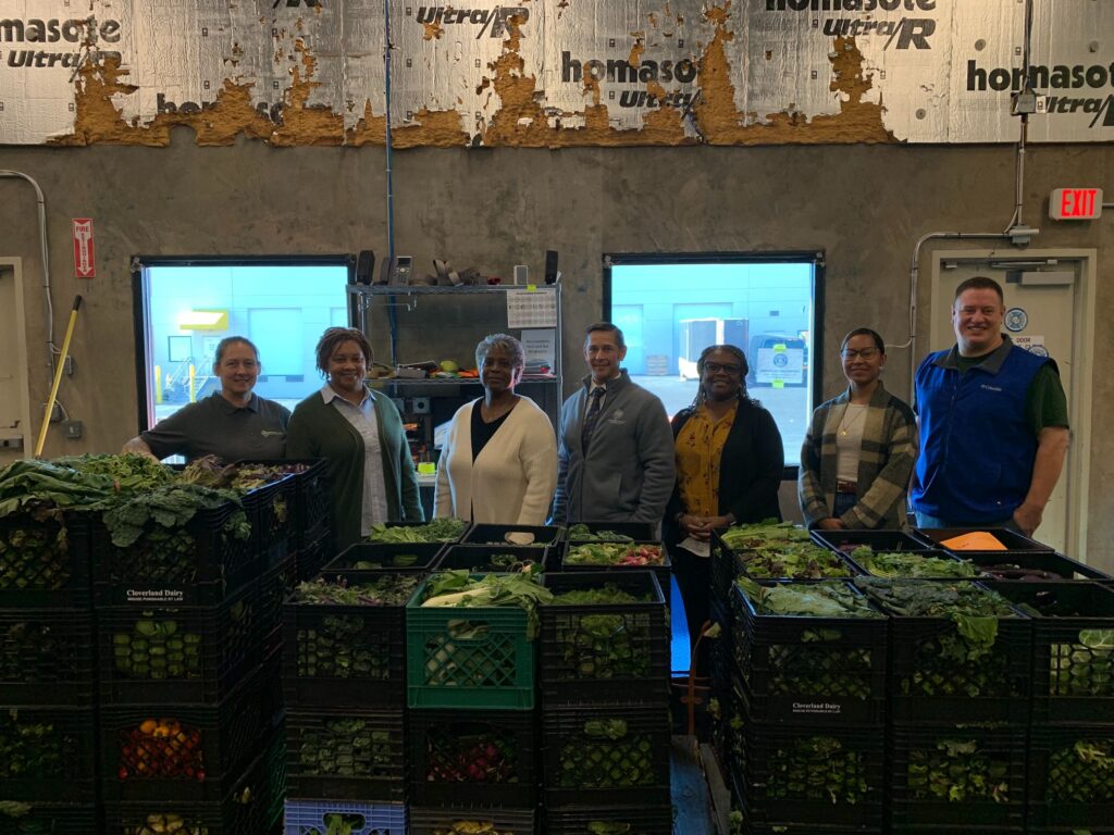 Potomac District Staff had a great day touring with Aaron at the Food Rescue Warehouse
