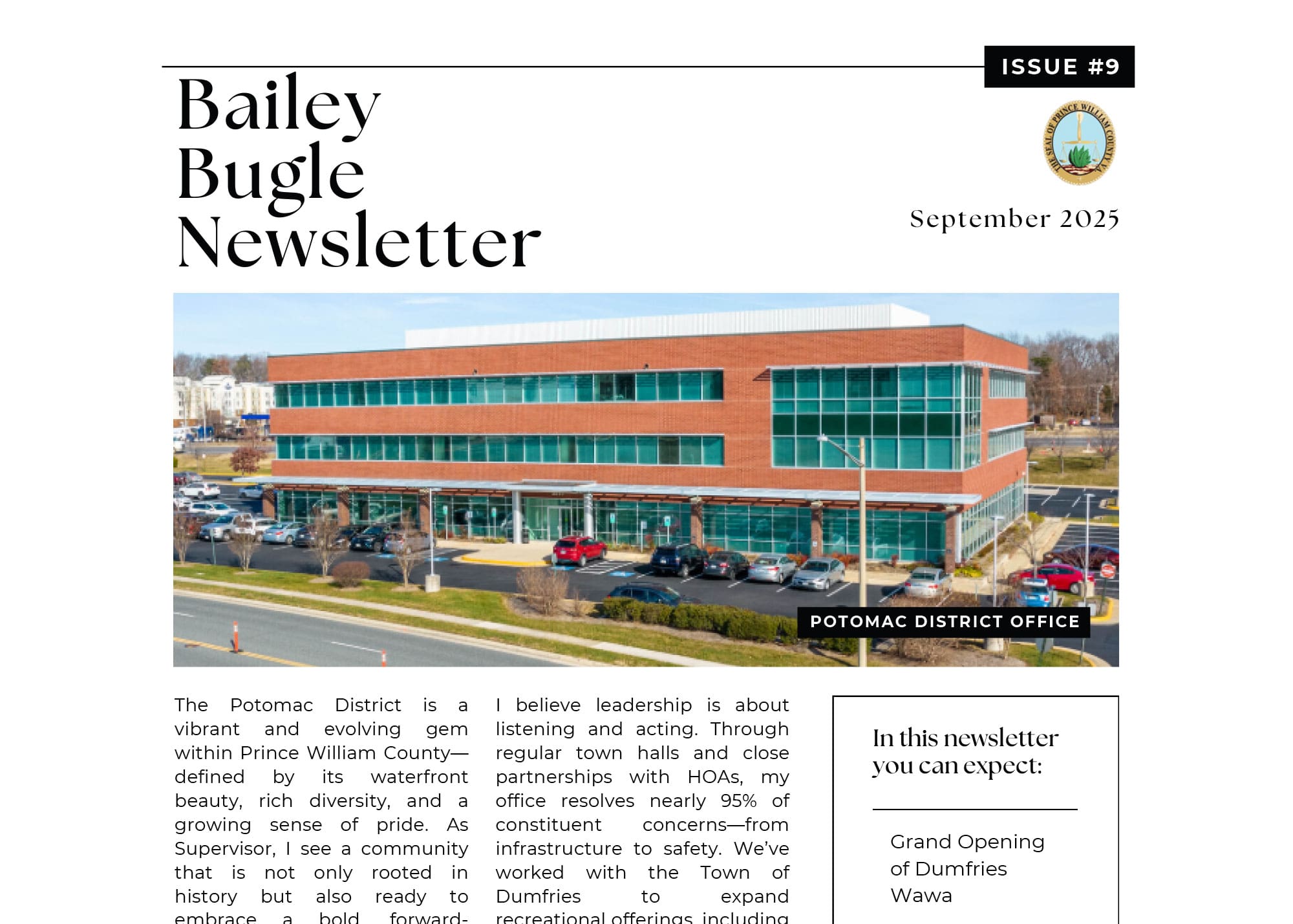 Bailey Bugle 2025 Cover