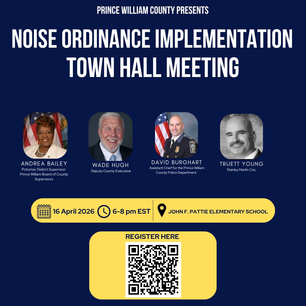 2026 Potomac District Noise Ordinance Town Hall